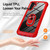 Samsung Galaxy A37 5G TPU + PC Lens Protection Phone Case with Ring Holder - Red
