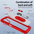 Samsung Galaxy A37 5G TPU + PC Lens Protection Phone Case with Ring Holder - Red