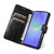 Samsung Galaxy A37 5G Tree & Cat Embossed Pattern Flip Leather Phone Case - Black