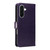 Samsung Galaxy A37 5G Tree & Cat Embossed Pattern Flip Leather Phone Case - Purple