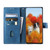 Samsung Galaxy A37 5G TTUDRCH Embossed Line Splicing Leather Phone Case - Blue