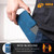 Samsung Galaxy A37 5G TTUDRCH Embossed Line Splicing Leather Phone Case - Blue