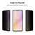 Baseline Privacy Full Coverage Tempered Glass Screen Protector for Samsung Galaxy A37 5G / Galaxy A36 5G - Black