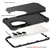 Samsung Galaxy S26 Ultra 5G 3 in 1 Silicone Hybrid PC Shockproof Phone Case - Black