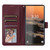 Samsung Galaxy S26 Ultra 5G 3-Card Slots Multifunctional Leather Phone Case - Wine Red