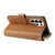 Samsung Galaxy S26 Ultra 5G 9-Card Slots Zipper Wallet Bag Leather Phone Case - Brown