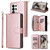 Samsung Galaxy S26 Ultra 5G 9-Card Slots Zipper Wallet Bag Leather Phone Case - Rose Gold