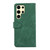 Samsung Galaxy S26 Ultra 5G ABEEL Color Block Magnetic RFID Leather Phone Case - Green-Black