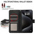 Samsung Galaxy S26 Ultra 5G ABEEL Frosted Magnetic RFID Leather Phone Case - Black