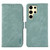 Samsung Galaxy S26 Ultra 5G ABEEL Frosted Magnetic RFID Leather Phone Case - Cyan