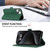 Samsung Galaxy S26 Ultra 5G ABEEL Frosted Magnetic RFID Leather Phone Case - Green