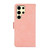 Samsung Galaxy S26 Ultra 5G ABEEL Frosted Magnetic RFID Leather Phone Case - Pink