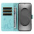 Samsung Galaxy S26 Ultra 5G Adorable Cat Embossed Pattern Flip Leather Phone Case - Green