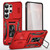 Samsung Galaxy S26 Ultra 5G Armor PC Hybrid TPU Camera Shield Phone Case - Red