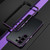 Samsung Galaxy S26 Ultra 5G Aurora Series Lens Protector + Metal Frame Phone Case - Black Purple