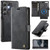 Samsung Galaxy S26 Ultra 5G AutSpace A05 2 in 1 Retro Calf Texture MagSafe Magnetic Phone Case - Black