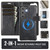 Samsung Galaxy S26 Ultra 5G AutSpace A05 2 in 1 Retro Calf Texture MagSafe Magnetic Phone Case - Black