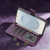Samsung Galaxy S26 Ultra 5G AZNS A2 Series Tri-Card Wallet RFID Vegan Leather Phone Case with Strap - Purple