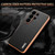 Samsung Galaxy S26 Ultra 5G AZNS Electroplated Edge Carbon Fiber Texture Phone Case - Black