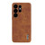 Samsung Galaxy S26 Ultra 5G AZNS Electroplated Frame Crocodile Texture Full Coverage Phone Case - Brown