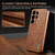 Samsung Galaxy S26 Ultra 5G AZNS Electroplated Frame Crocodile Texture Full Coverage Phone Case - Brown