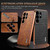 Samsung Galaxy S26 Ultra 5G AZNS Electroplated Frame Crocodile Texture Full Coverage Phone Case - White
