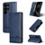 Samsung Galaxy S26 Ultra 5G AZNS Magnetic Calf Texture Flip Leather Phone Case - Dark Blue