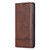 Samsung Galaxy S26 Ultra 5G AZNS Magnetic Calf Texture Flip Leather Phone Case - Dark Brown