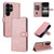 Samsung Galaxy S26 Ultra 5G AZNS Skin Feel Calf Texture Flip Leather Phone Case - Rose Gold