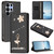 Samsung Galaxy S26 Ultra 5G Ballet Girl Diamond Studded RFID Vegan Leather Phone Case - Black