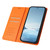 Samsung Galaxy S26 Ultra 5G Ballet Girl Diamond Studded RFID Vegan Leather Phone Case - Orange