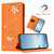 Samsung Galaxy S26 Ultra 5G Ballet Girl Diamond Studded RFID Vegan Leather Phone Case - Orange