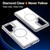 Samsung Galaxy S26 Ultra 5G Bright Color Blocking Camera Bracket Magnetic Phone Case - White