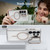 Samsung Galaxy S26 Ultra 5G Bright Color Clear MagSafe Lens Frame Holder Phone Case - Black
