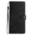 Samsung Galaxy S26 Ultra 5G Butterflies and Flowers Leather Phone Case - Black