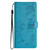 Samsung Galaxy S26 Ultra 5G Butterflies and Flowers Leather Phone Case - Blue