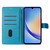 Samsung Galaxy S26 Ultra 5G Butterflies and Flowers Leather Phone Case - Blue
