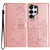 Samsung Galaxy S26 Ultra 5G Butterflies and Flowers Leather Phone Case - Rose Gold