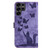 Samsung Galaxy S26 Ultra 5G Butterfly Cat Embossing Flip Leather Phone Case - Purple