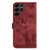 Samsung Galaxy S26 Ultra 5G Butterfly Cat Embossing Flip Leather Phone Case - Red
