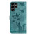Samsung Galaxy S26 Ultra 5G Butterfly Cat Embossing Flip Leather Phone Case - Wathet