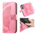 Samsung Galaxy S26 Ultra 5G Butterfly Love Flower Embossed Leather Phone Case - Pink