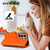 Samsung Galaxy S26 Ultra 5G Butterfly Love Flower Multi-card Zipper Wallet Leather Phone Case - Orange