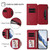 Samsung Galaxy S26 Ultra 5G Butterfly Love Flower Multi-card Zipper Wallet Leather Phone Case - Wine Red