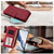 Samsung Galaxy S26 Ultra 5G Butterfly Love Flower Multi-card Zipper Wallet Leather Phone Case - Wine Red
