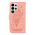 Samsung Galaxy S26 Ultra 5G Butterfly Rose Embossed Leather Phone Case - Pink