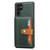 Samsung Galaxy S26 Ultra 5G Calfskin Card Slot TPU Hybrid PU Phone Case - Green