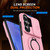 Samsung Galaxy S26 Ultra 5G Camera Sliding Shield Magnetic Rotation Holder Phone Case - Pink