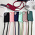 samsung Galaxy S26 Ultra 5G Candy Silicone Shockproof Phone Case with 7mm Crossbody Lanyard - Rose Red