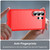 Samsung Galaxy S26 Ultra 5G Carbon Fiber Brushed Texture TPU Phone Case - Red